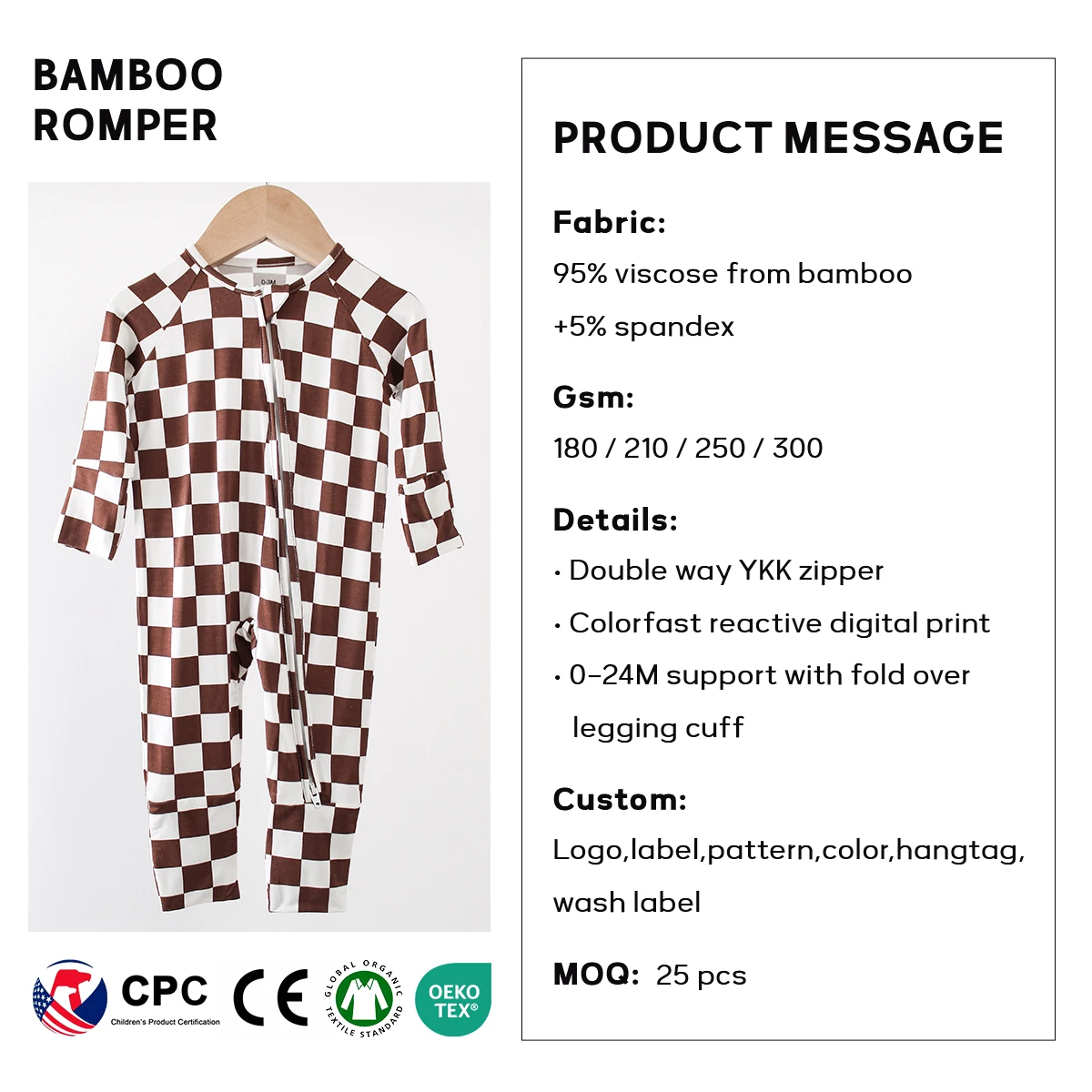 Custom Family Matching Outfits Pajamas Solid color bamboo clothes parent and child home wear wholesale