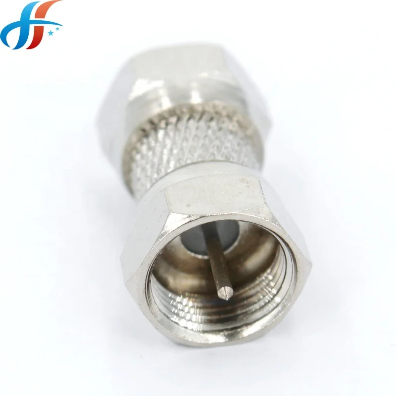 big nut F male to male double head RF coaxial F connector adapter