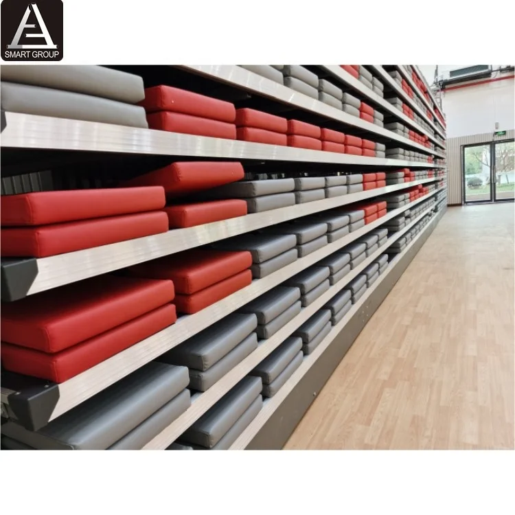 290 seats bleacher chair PU folding seat Indoor Stadium bleachers stadium telescopic bleacher