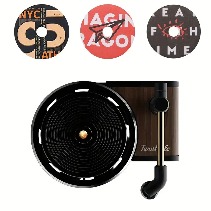 Car Vent Clip Fragrance Diffuser Car Retro Air Fresh Clip Air Freshener Car Record Player Design Turntable Perfume Vent Outlet
