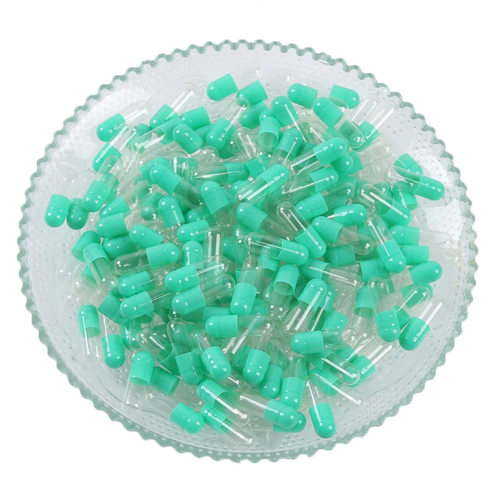 size 1 2 colorful empty pill capsule gelatine capsule shell