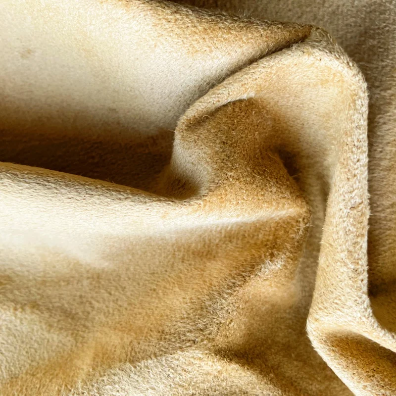 100% polyester  warp knit suede fabric 150 GSM with PU coated comfortable  for home textile shoes slipper hotel lining