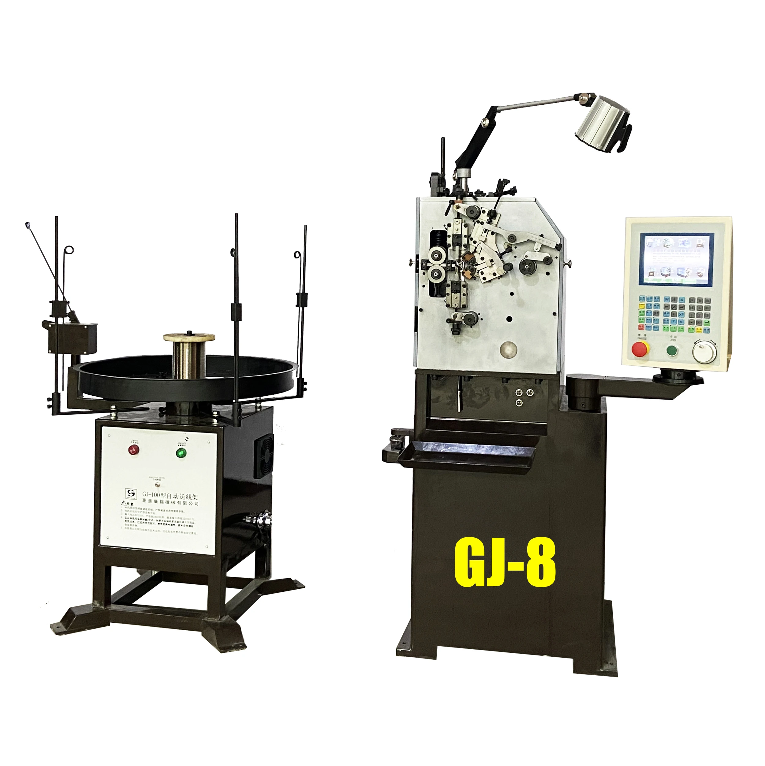 2 Axis 1 mm Precise Spring Coiling Machine For stainless steel 0.7mm into cable guide sleeve spring