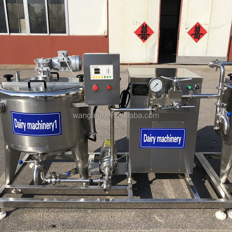 Automatic High pressure 100L 200L 300L 500L 1000L 2000L milk pasteurizer and homogenizer milk homogenizer
