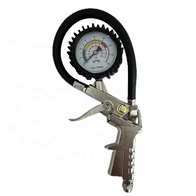 vehicle tester tyre inflation gun digital car truck inflator gauge dial air tire pressure
