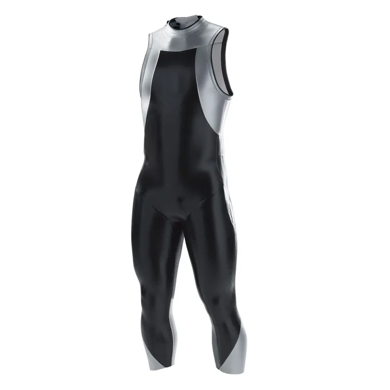 Wholesale open water sleeveless men smootskin swimming triathlon wet suit zipper diving zipperless neoprene man woman wetsuit
