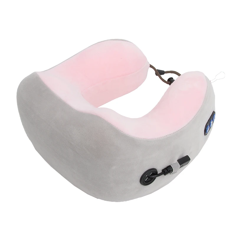 
Factory cheap Back Neck Shiatsu Electric U-shape Massage Pillow 