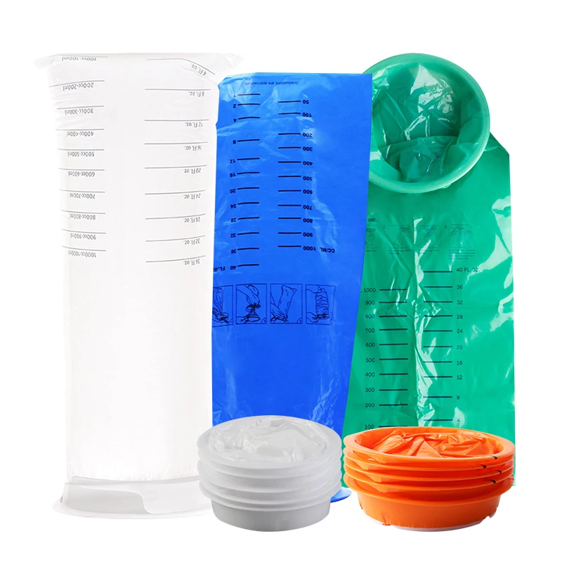 Оптовая продажа, одноразовые медицинские пластиковые пакеты для рвоты, 1500 мл