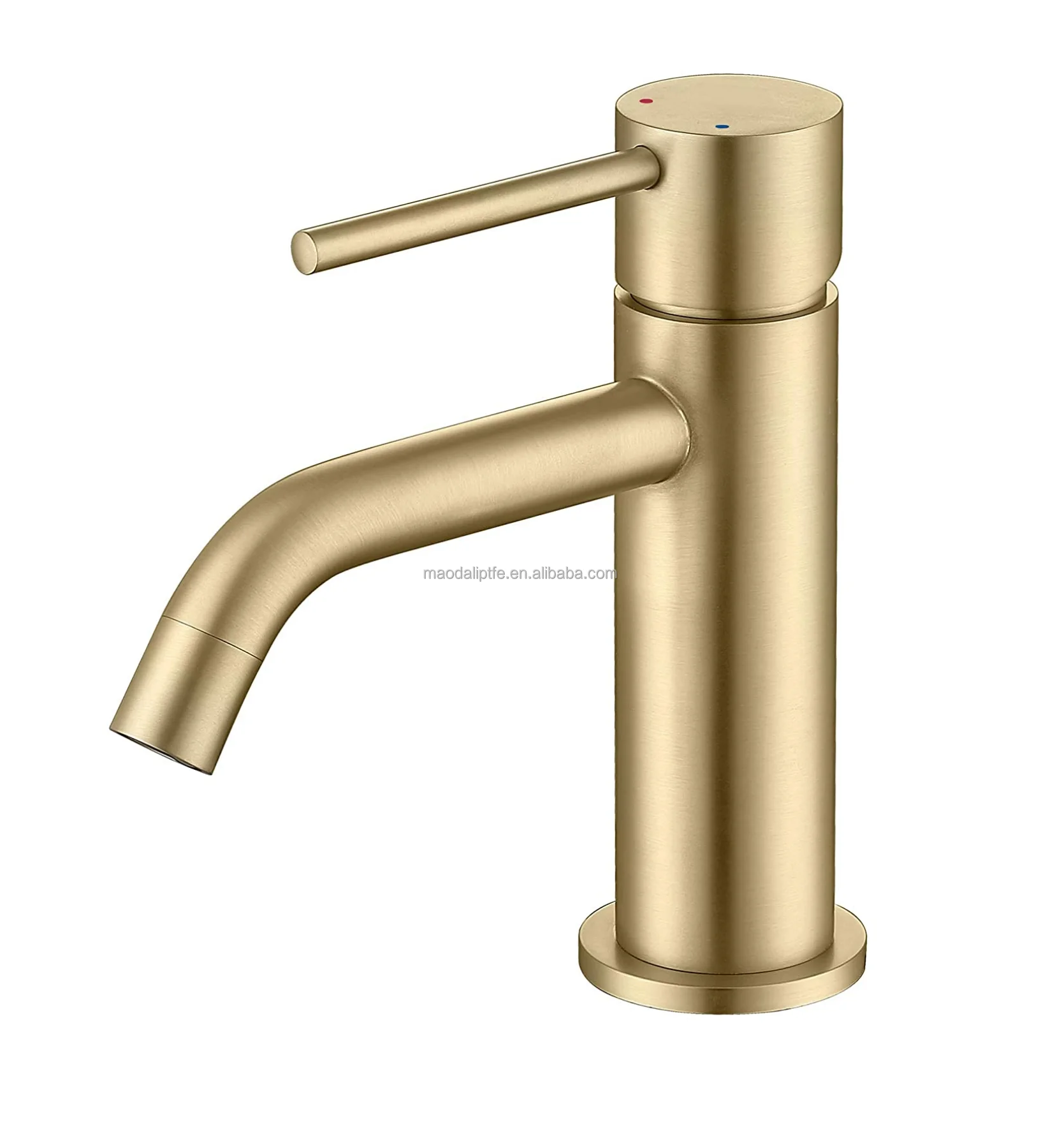 Top Selling Classic Black Luxury Brushed Golden Bathroom Faucet Brass Basin Faucet Toilet Tap Bathroom Mixer