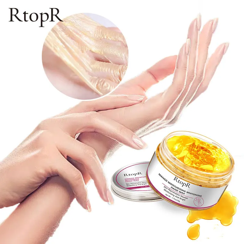 Mango Moisturizing Hand Wax Whitening Skin Hand Mask Repair Exfoliating Calluses Acid Anti-Aging Hand Skin Treatment Scrub 50g