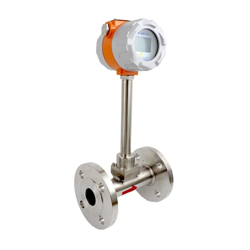 Digital flange intelligentvortex flowmeter gas metering meter  air steam flowmeter price