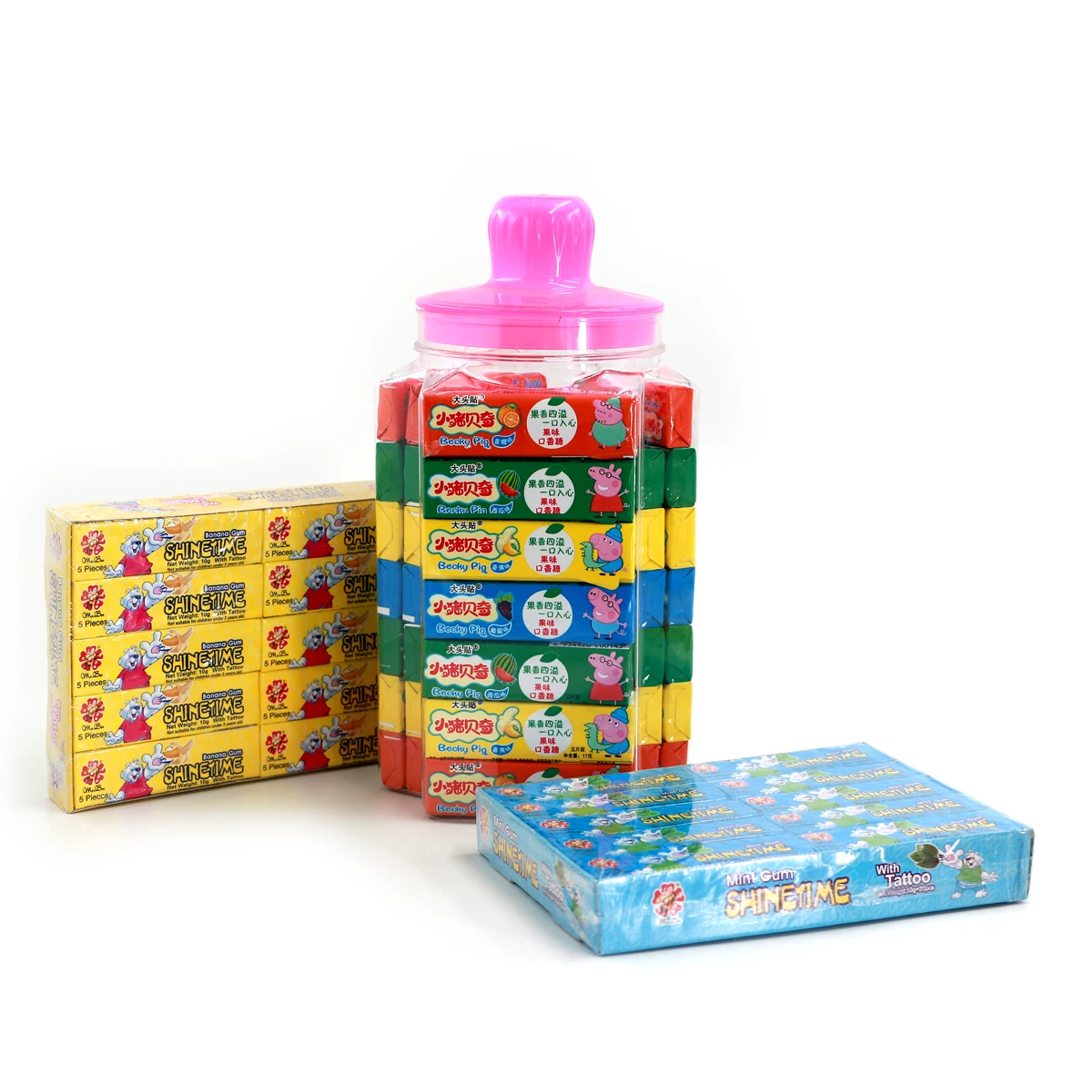 chewing gum bottled sweet candy cheap price chewing gum in bulk fruity factory made in china