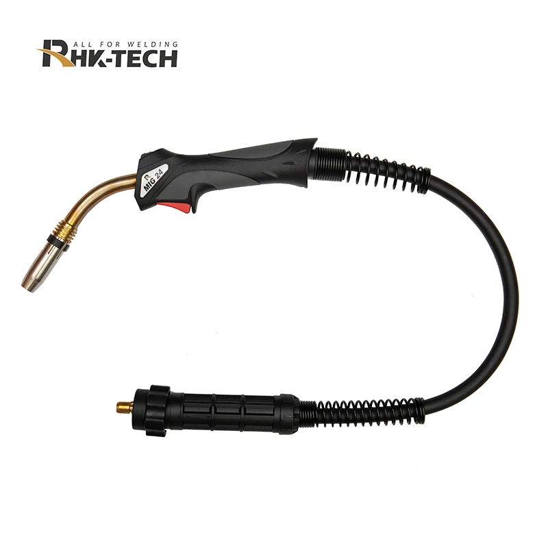 RHK New Portable MB24 CE 3M 4M 5M Cable Euro Adaptor 250Amp CO2 Gas Air Cooled 24KD MIG Welding Torch