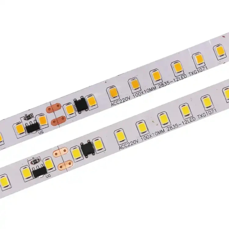 220V 2825 LED strip light 120LEDs/m with IC IP67 Outdoor Waterproof LED Tape smd light 2835 led strip