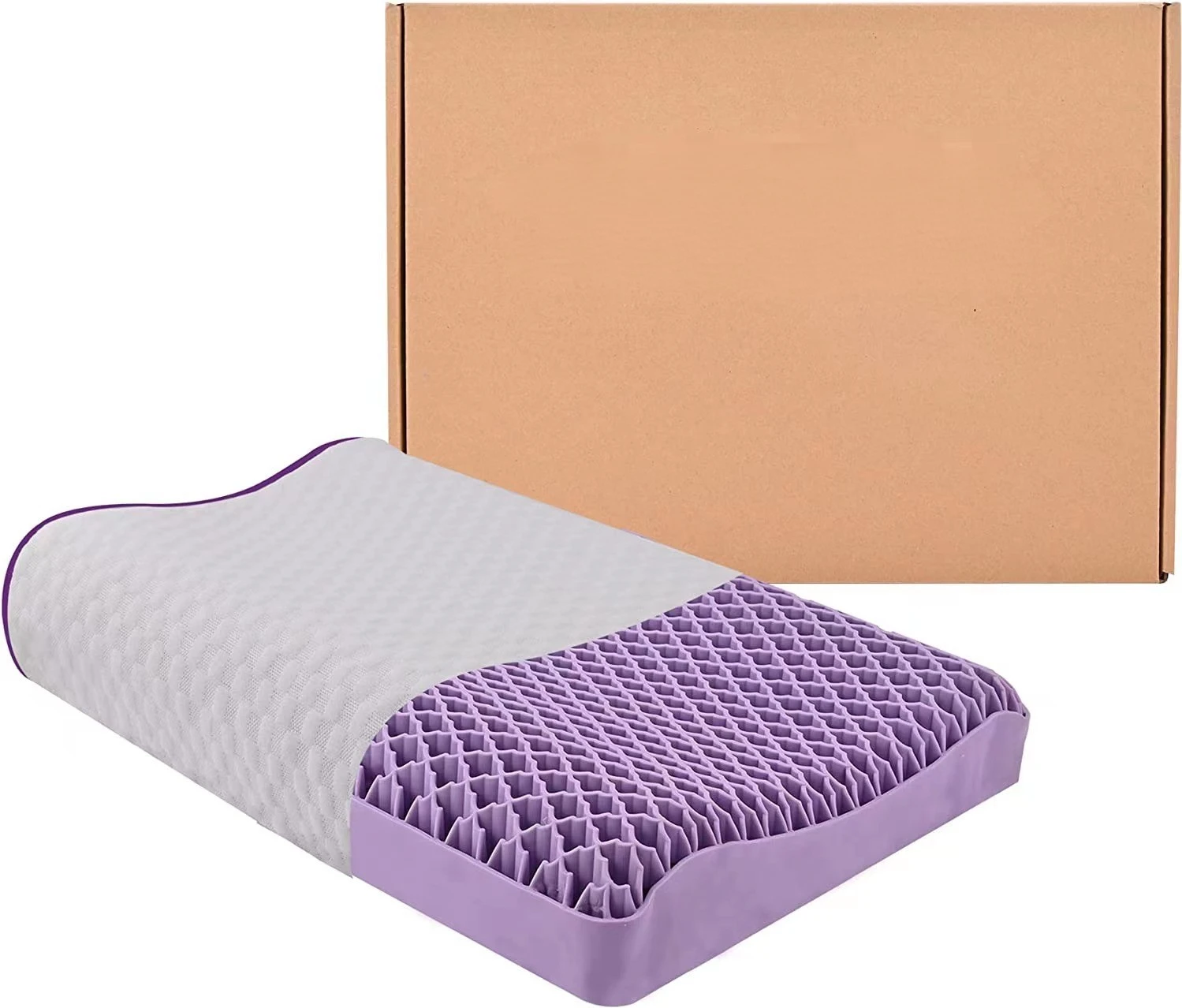 3D Wave Hyper Elastic TPE Pillow With Latex High Elasticity Cooling Gel & Washable