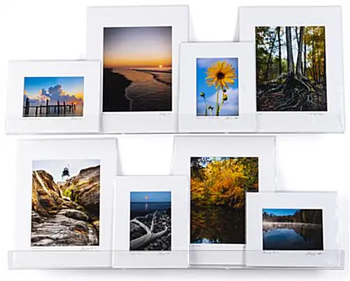 Acrylic Photos Display Shelves, Picture Display Shelf for Wall, Wall Mounted to Display Collectible Drawings