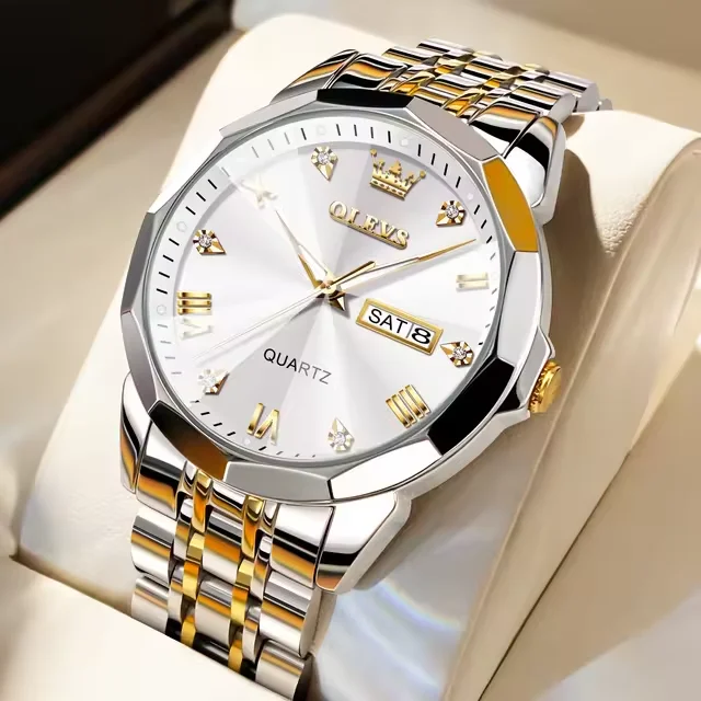 Original OLEVS Watch 9931 Fashion Digital Quartz Watches Men Luxury Sport Wristwatch Dual Display Watch