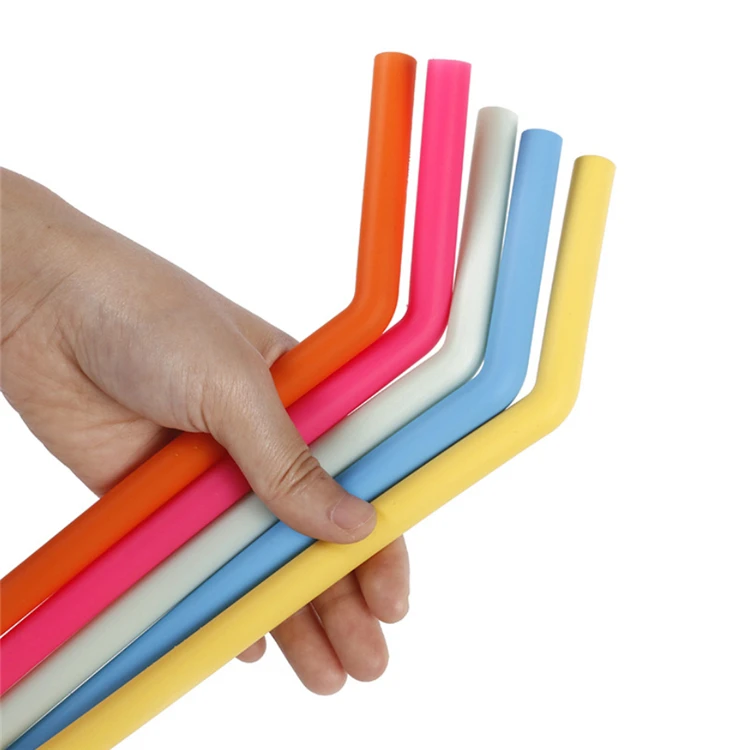 
Fancy Travel Flexible Magic Eco Friendly Reusable Foldable Drinking Straw Collapsible Dishwasher Safe Silicone Straws 