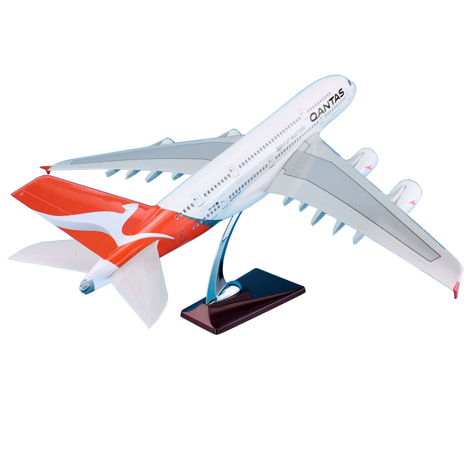 1/160 Scale ABS Plastic 45cm A380 Qantas Airline Plane Aircraft Model