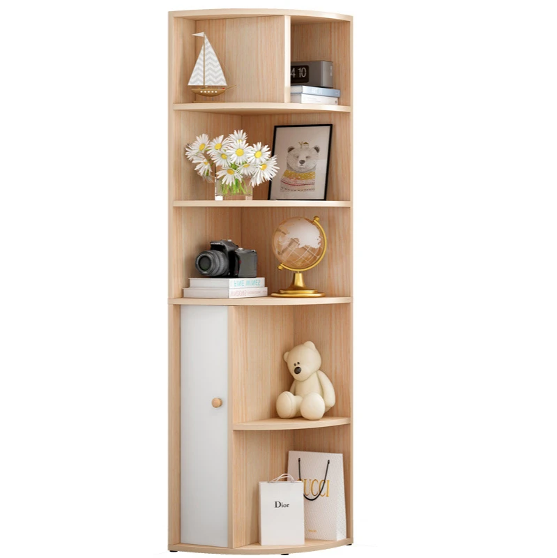 Simple multifunctional triangle corner cabinet, bedroom living room bookcase