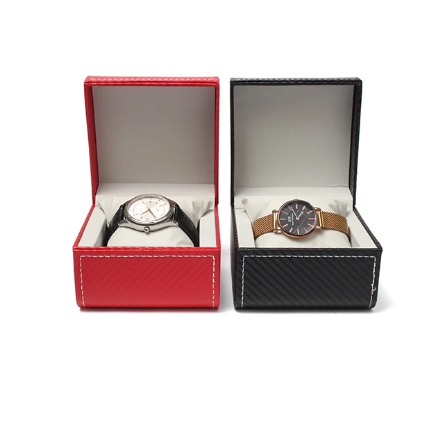 High Gloss Fashion Custom  Pu Leather Classical Watch Box With Logo