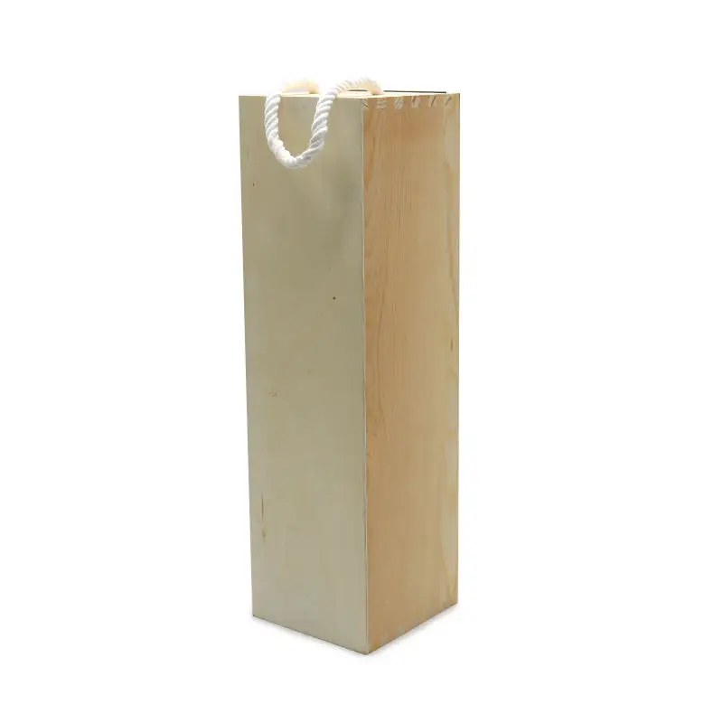 Sublimation premium MDF blank wooden wine gift box hardboard wine storage packaging wood box