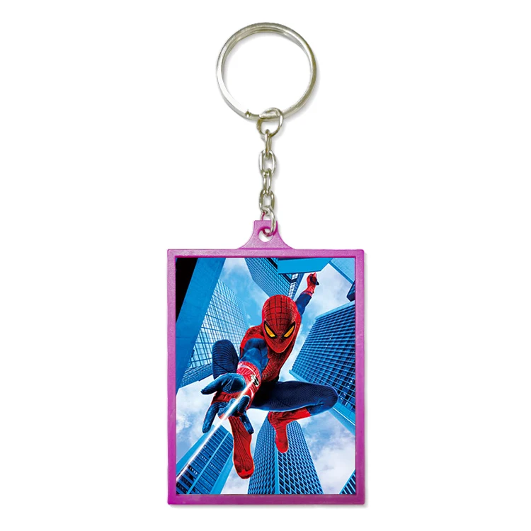 Hot Sale 2x3 inches 3d Anime Plastic Keychain Custom 3D Lenticular Keychain For Promotional Gift