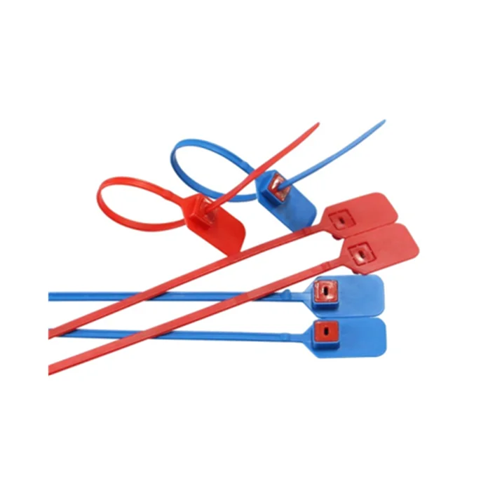 plastic sealing label Luggage tag Seal Disposable plastic shoes Safety sealing cable tie