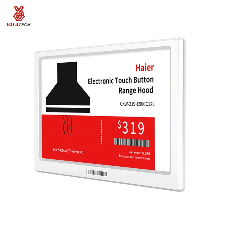 YalaTech E-ink Epaper ESL Large Epaper Display Price Tag supermarket electronic price label for grocery store