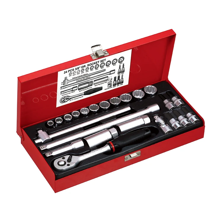 Привлекательная цена, новый тип, 24 шт., 3/8 дюйма, Набор торцевых головок «dr. socket»
