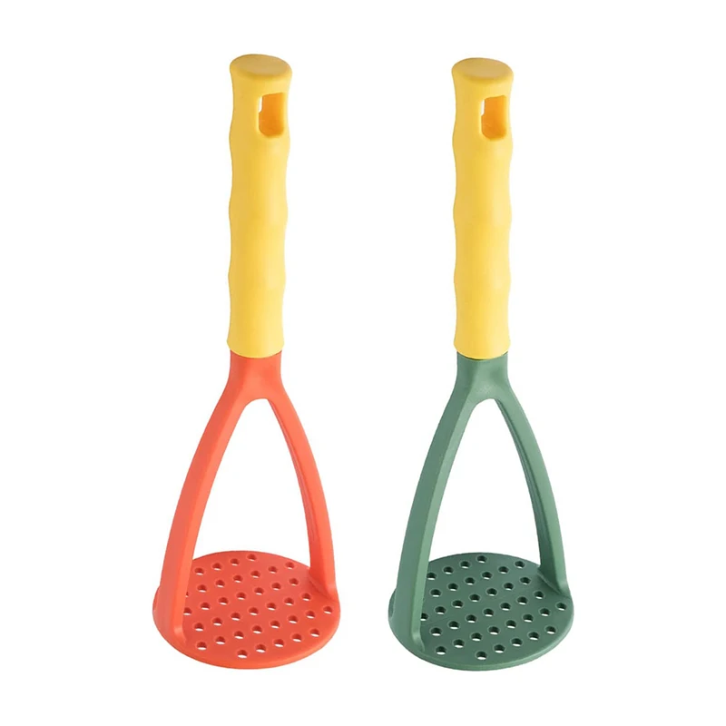 2pcs Potato Masher Manual Masher Kitchen Masher Nonstick Potato Pumpkin Ricer Smasher Kitchen Tools for Fruits Baby Food Avocado