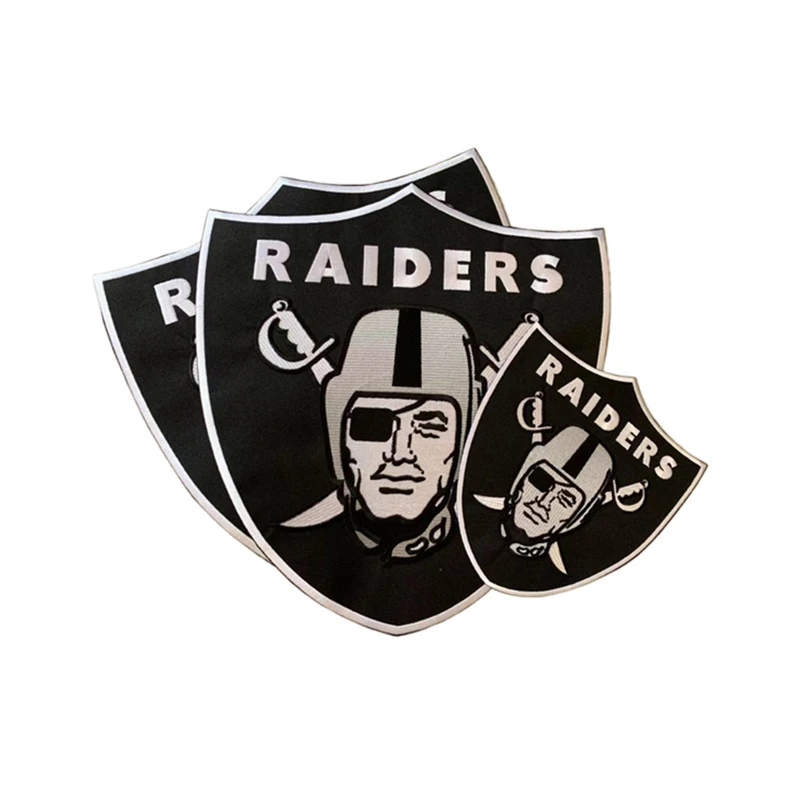 Нашивка Raiders с вышивкой на заказ нашивки команды НФЛ Спортивная нашивка железной подложкой