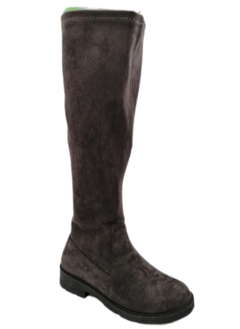 2023 New suede wedge knee high zipper comfortable boots
