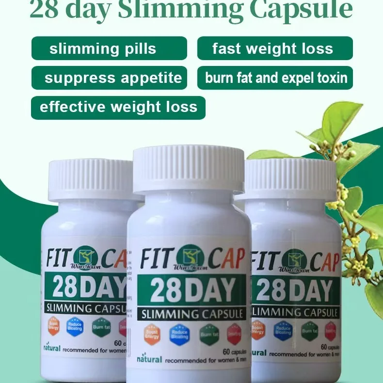 28 Days All-Natural Herbal Slimming Capsules Adult Vitamins for Detox Flat Tummy Fast Burn Fat and Weight Loss