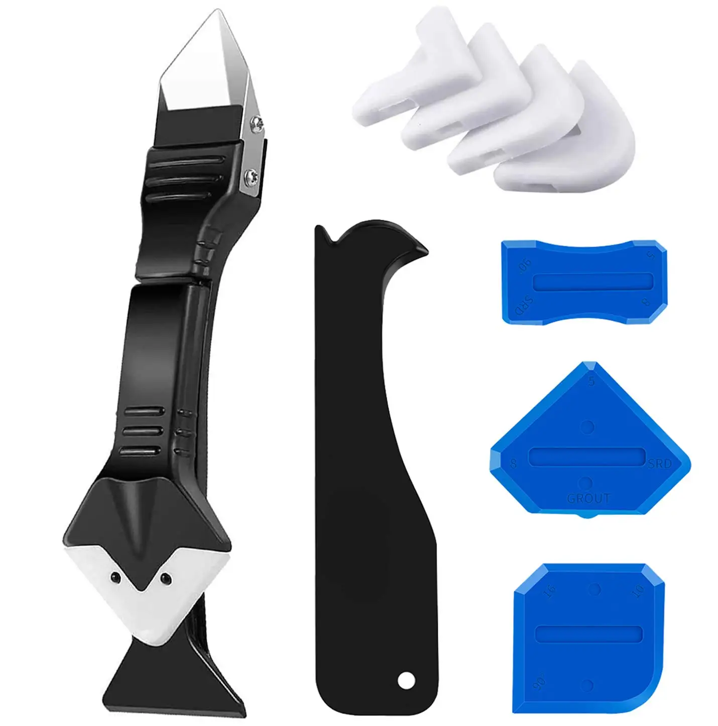 3 in 1  Caulking Finishing Tools Silicone Caulking Tool Caulk Grout  Remover Tool  Set