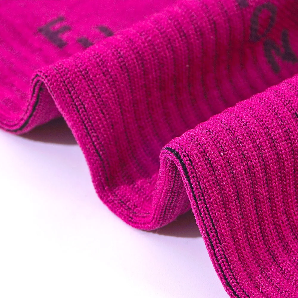 Wholesale athletic custom logo design terry padding arch support high knee crazy compression sport cycling socks