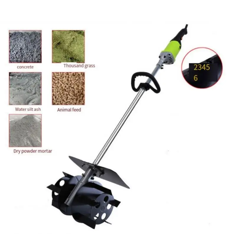 Small Hand-held Portable Handheld Concrete Mixer for Cement, Concrete, Cement Concrete Mortar Mixer Handheld Portable