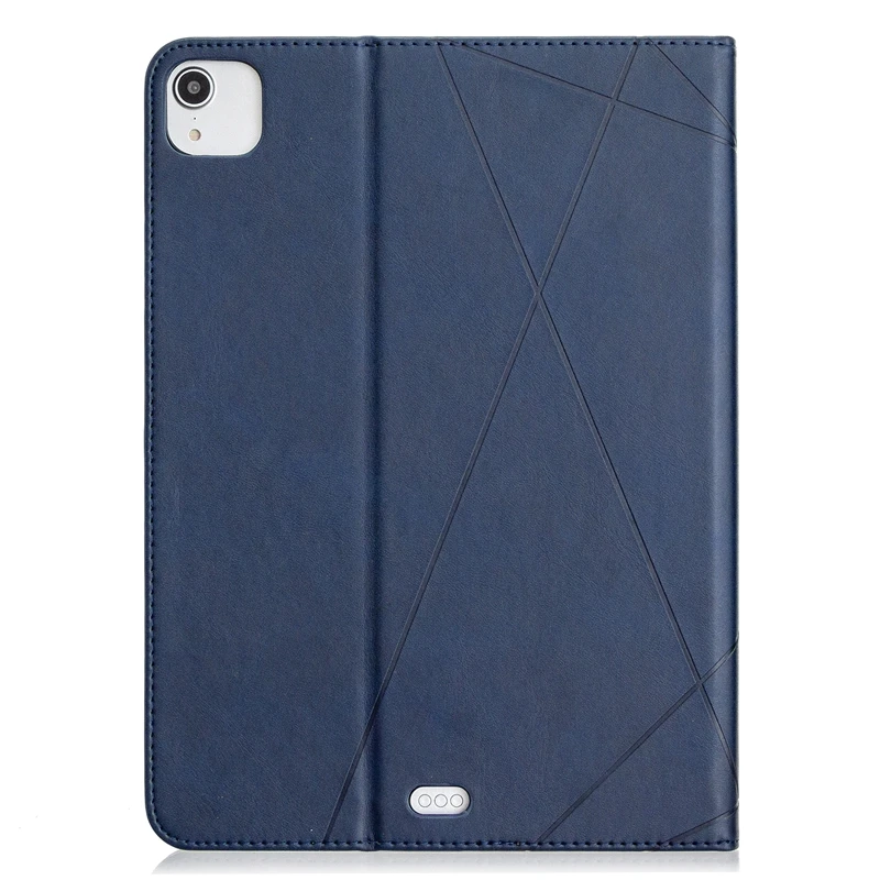 New arrival rhombus pattern with stand tpu+leather customized ipad  leather case For iPad Pro 12.9inch 2018/2020