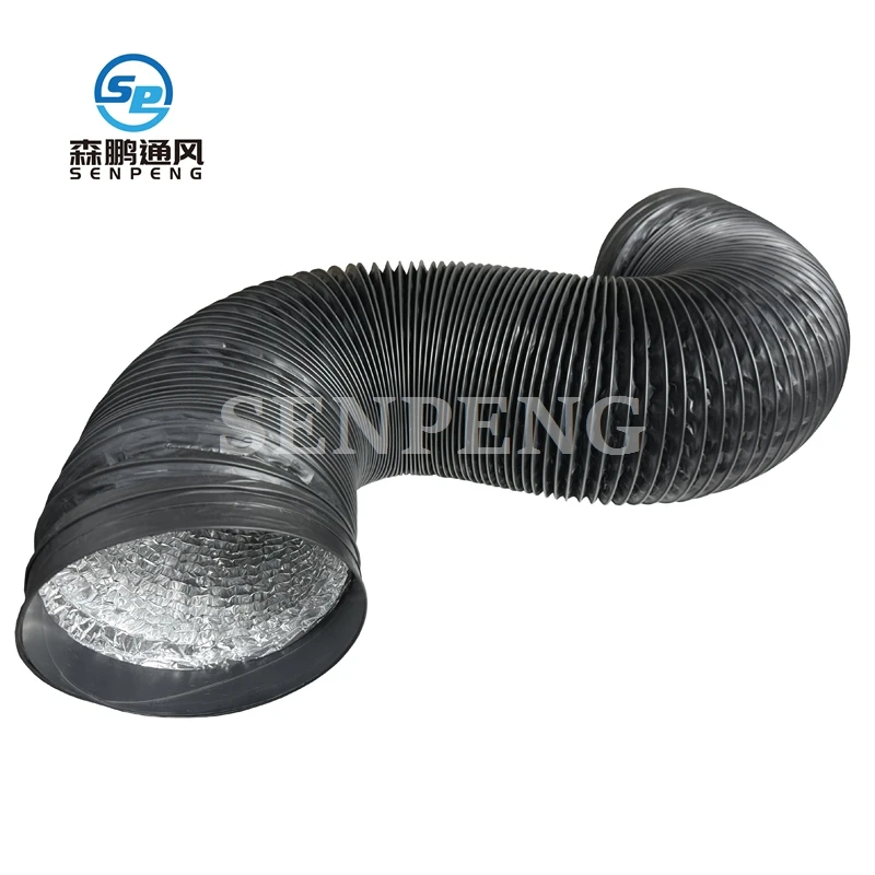 HVAC Spare Parts Spiral Type PVC Aluminum Ducting Ventilation Air Ducting