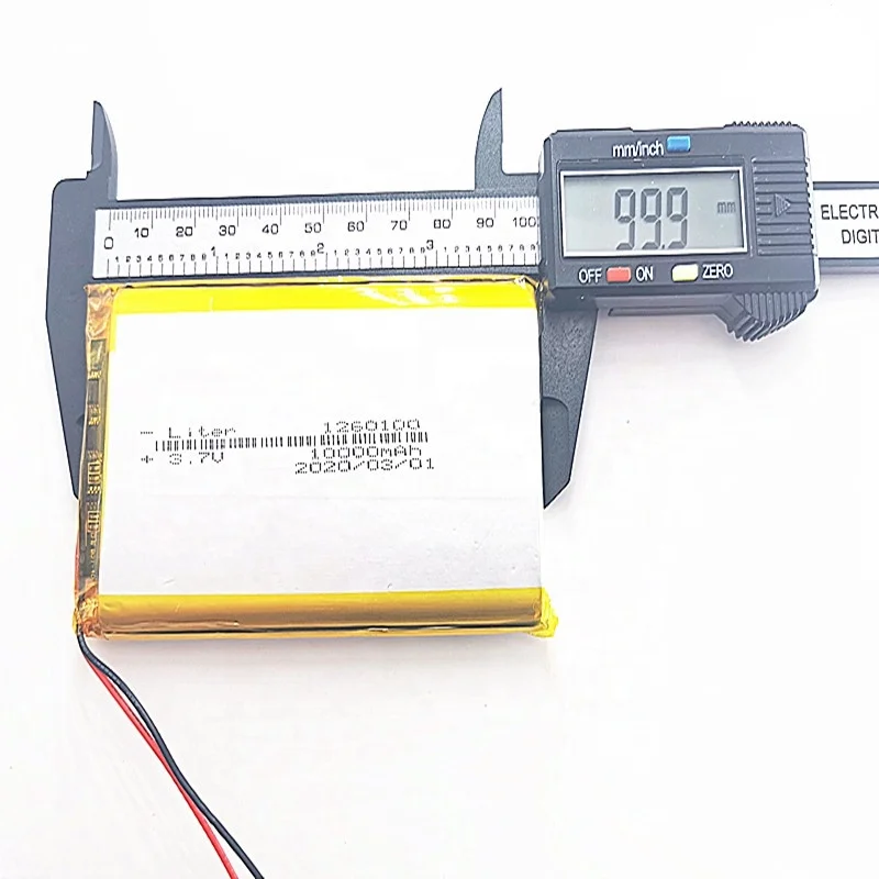 Good Quality 3.7V, 10000mAH, 1260100 Polymer lithium-ion / Li-ion battery for TOYS, POWER BANK, GPS,