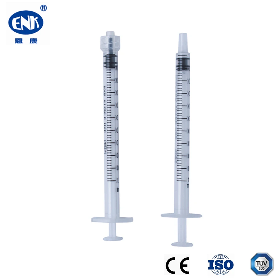 Disposable Plastic Sterile 1 ml Syringe With Cap