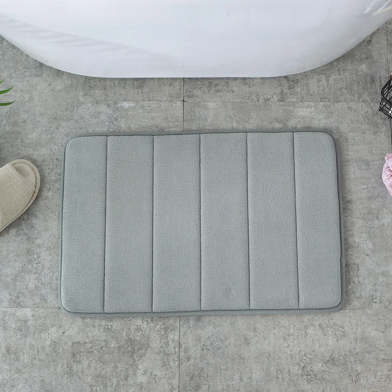 wholesale Foam Bath Mat Non Slip Machine Washable Quick Dry  Absorbent Bathroom Rugs Bath Mats for Bathroom Shower Bathroom Rug