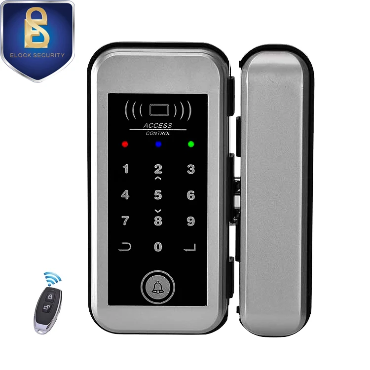 Rfid card intelligent glass door lock for access control system