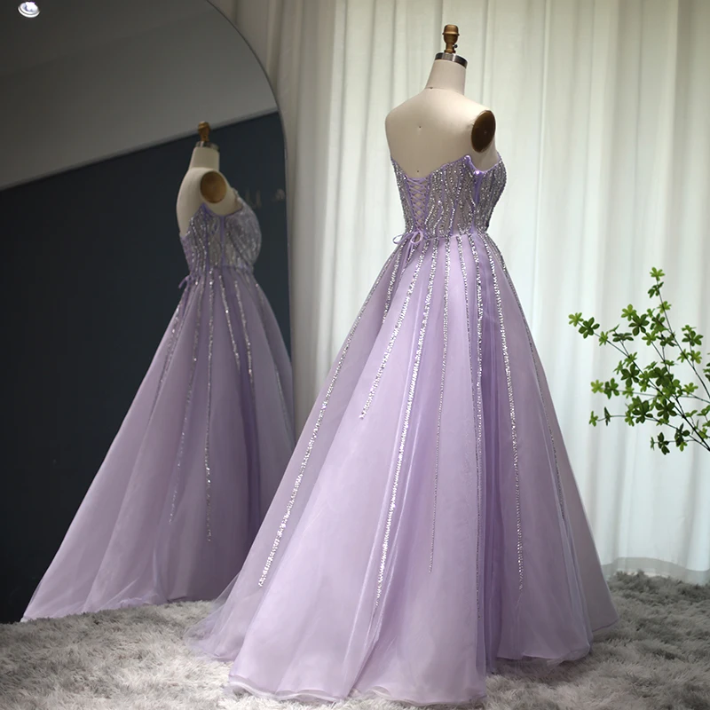 LSCZ34-2 Top Quality New Lace Evening Dress Women Prints Embroider Formal Party Gown
