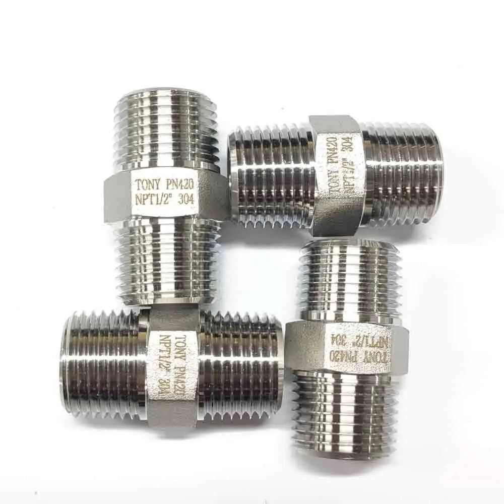 В наличии SS304 SS316 6000Psi шестигранная труба фитинг NPT наружная