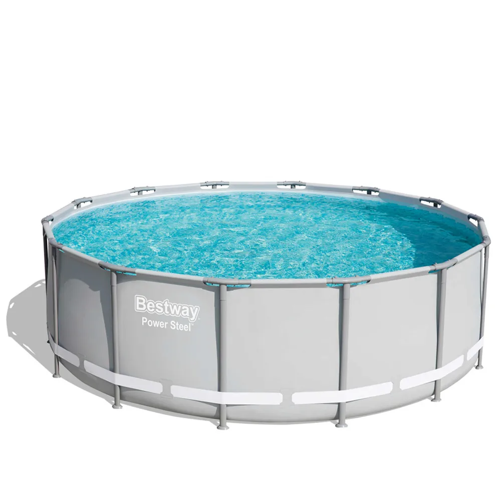 Bestway 56444 открытый сад задний двор круглый надувной наземный бассейн с металлическим каркасом для бассейна