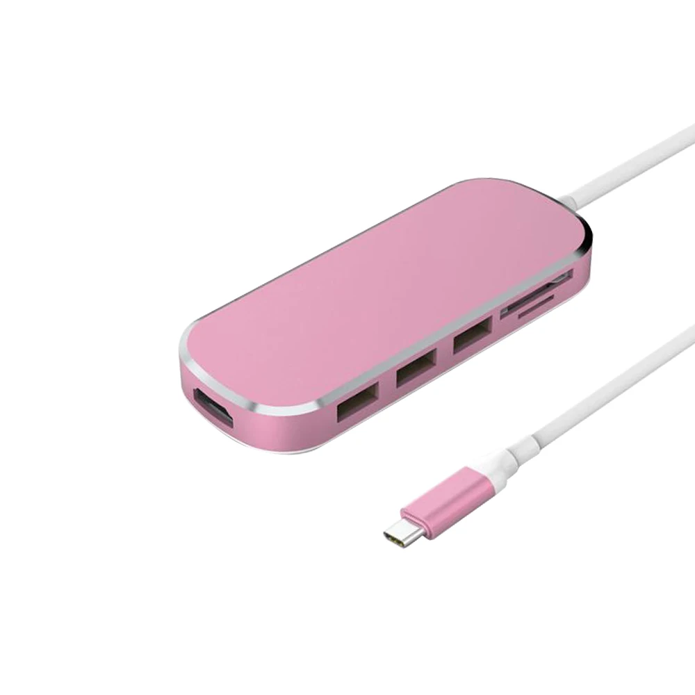 Пользовательские USB 3,0 портов/HD порт/MicroCard/SD карта/Type-C PD трансмиссия/7 в 1 концентратор адаптер для Macbook