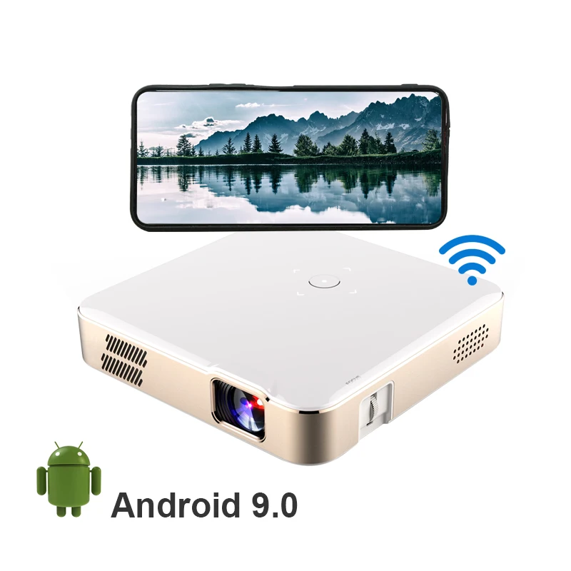 S280 Android 9 0 умный мини-проектор 720p Поддержка 4k домашний кинотеатр светодиодный проектор Wi-Fi беспроводной для мобильного телефона