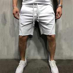 Summer Mens Shorts Outdoor Sweat Shorts Fashion Streetwear Fitness Plain Fleece Drawstring Shorts for Men Wholesale S-XXX S00671