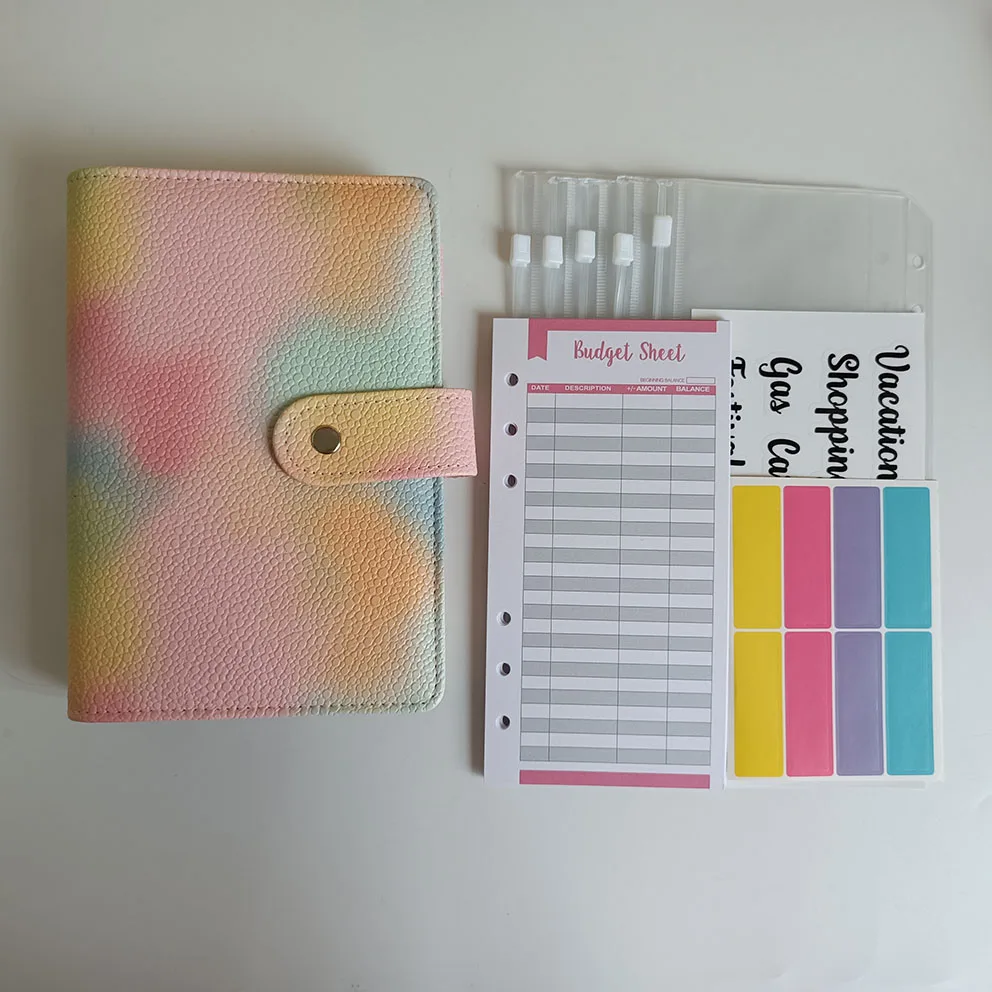 New Gift Factory Stock Durable Premium Faux Leather A5 A6 A7 Waterproof Cute Diary Smart Notebook A7 Binder
